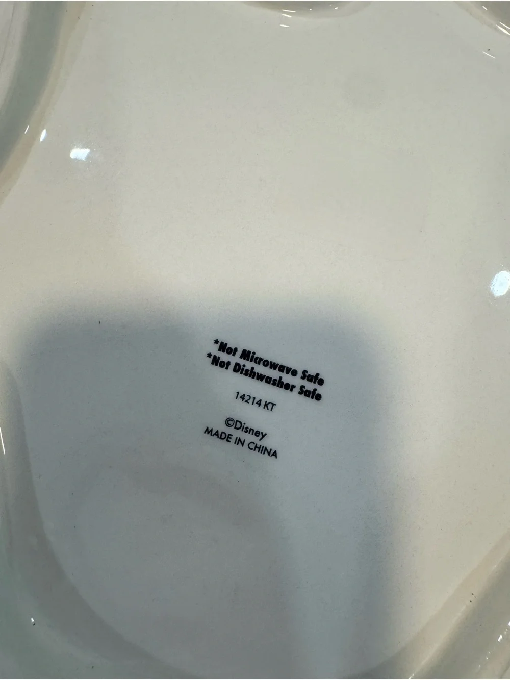 Disney White Ceramic Wall Plaque